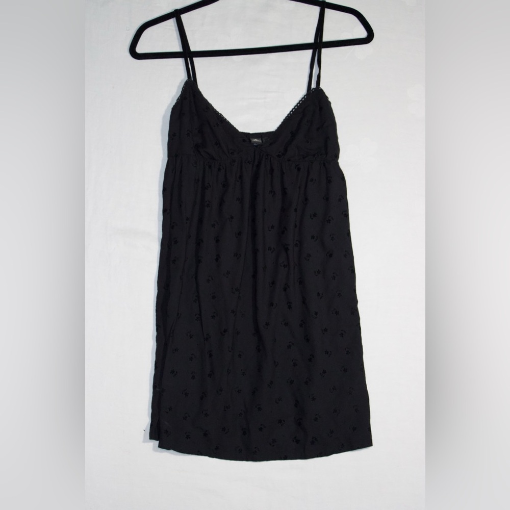 Volcom Mazy Day Black V-Neck Sleeveless Mini Dress Streetwear Skate Y2K